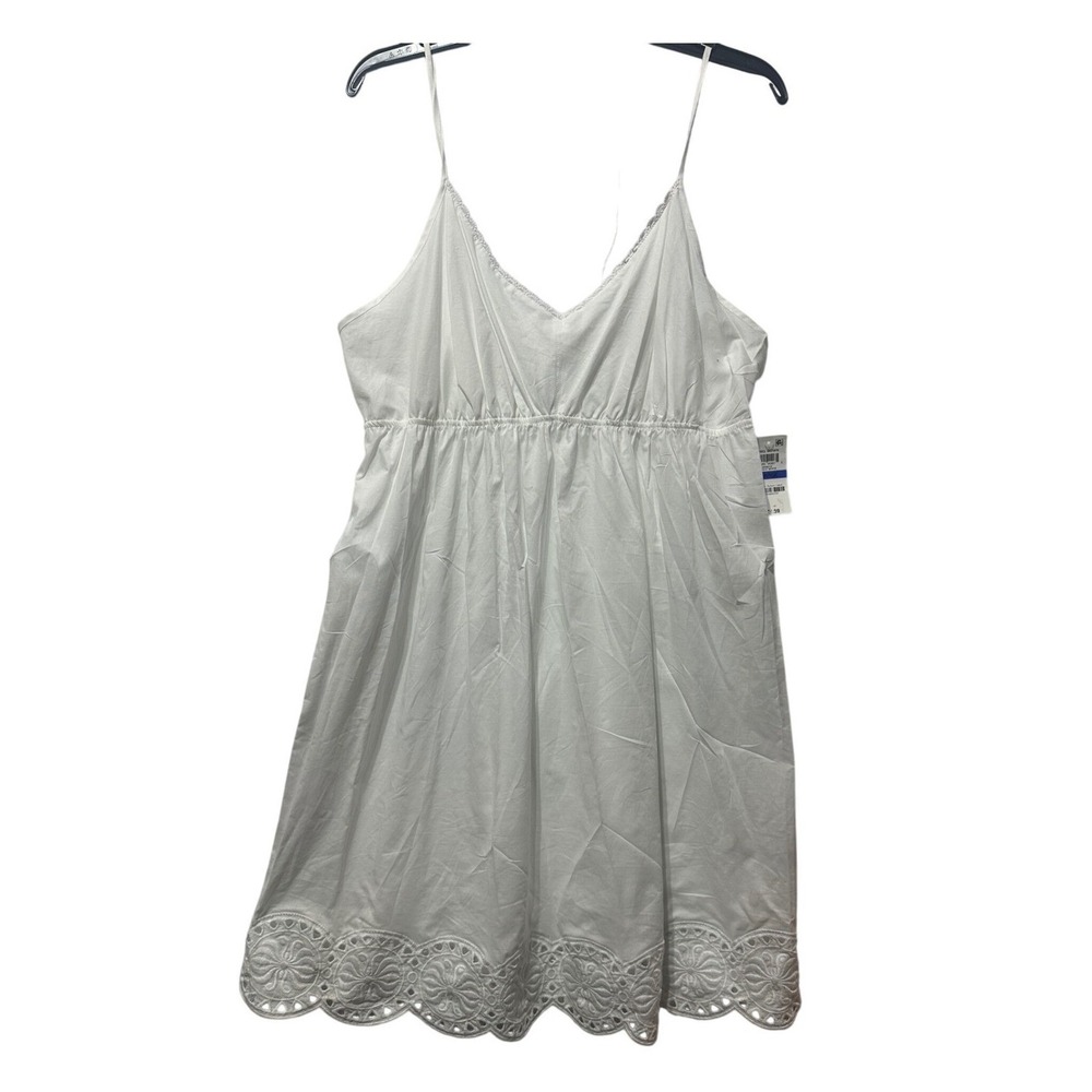 Charter Club Intimates White Cotton Eyelet Dress Lingerie XL